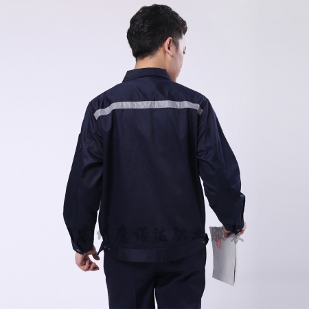 藏青拼米色劳动工作服AC090-CX