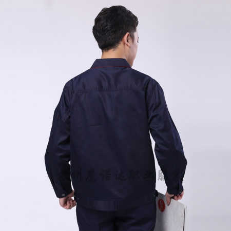 藏青拼大红广告业工作服AC099-GG